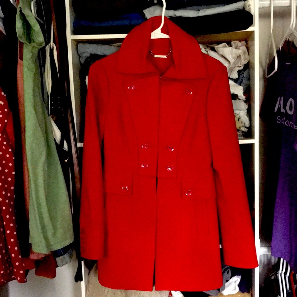 Red coat from White House Black market